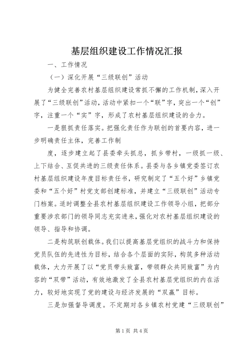 基层组织建设工作情况汇报 (4).docx