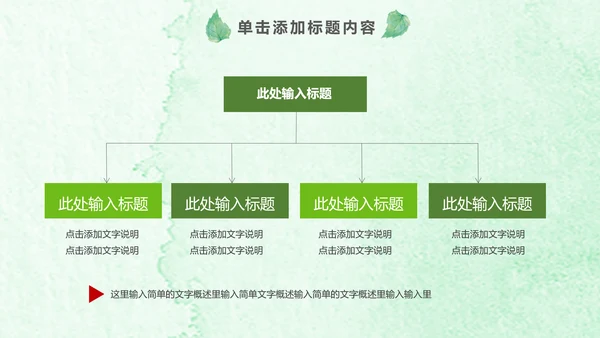 绿色环保低碳植树林业绿化动态ppt模板