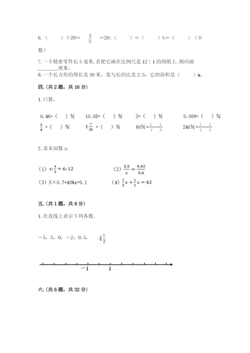 苏教版数学六年级下册试题期末模拟检测卷精品【典型题】.docx