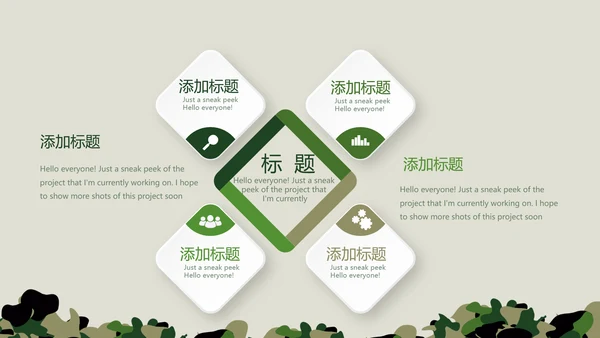 八一建军节武警年年终总结动态PPT