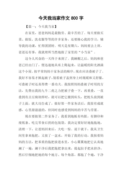 今天我当家作文800字.docx