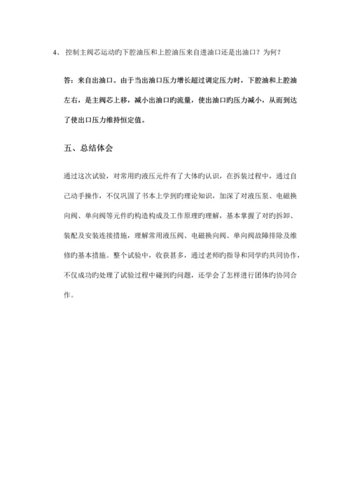 2023年液压控制实验报告.docx