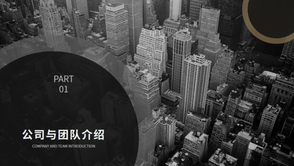 黑金欧美风商业计划书通用PPT模板