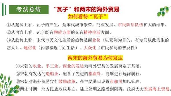 （考点串讲PPT）第二单元 辽宋夏金元时期：民族关系发展和社会变化 - 2023-2024学年七年级