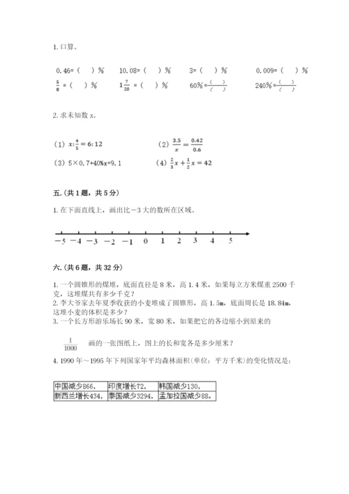 苏教版小升初数学模拟试卷附答案（满分必刷）.docx