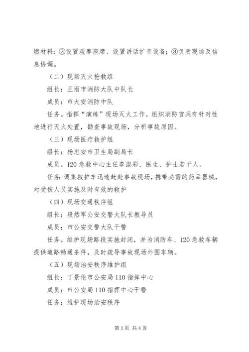 重大危险化学品事故应急处置演练预案.docx
