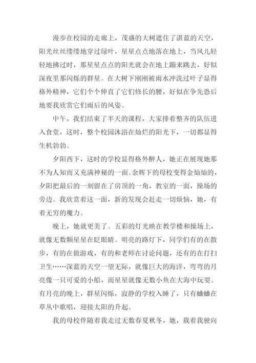 我爱我的母校作文.docx