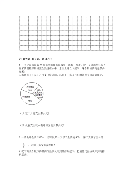 2022小学六年级下册数学期末必刷题附答案典型题