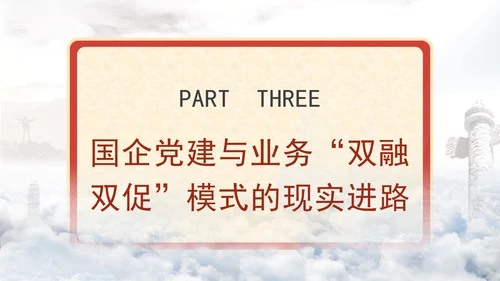 国企党建与业务双融双促模式专题党课PPT