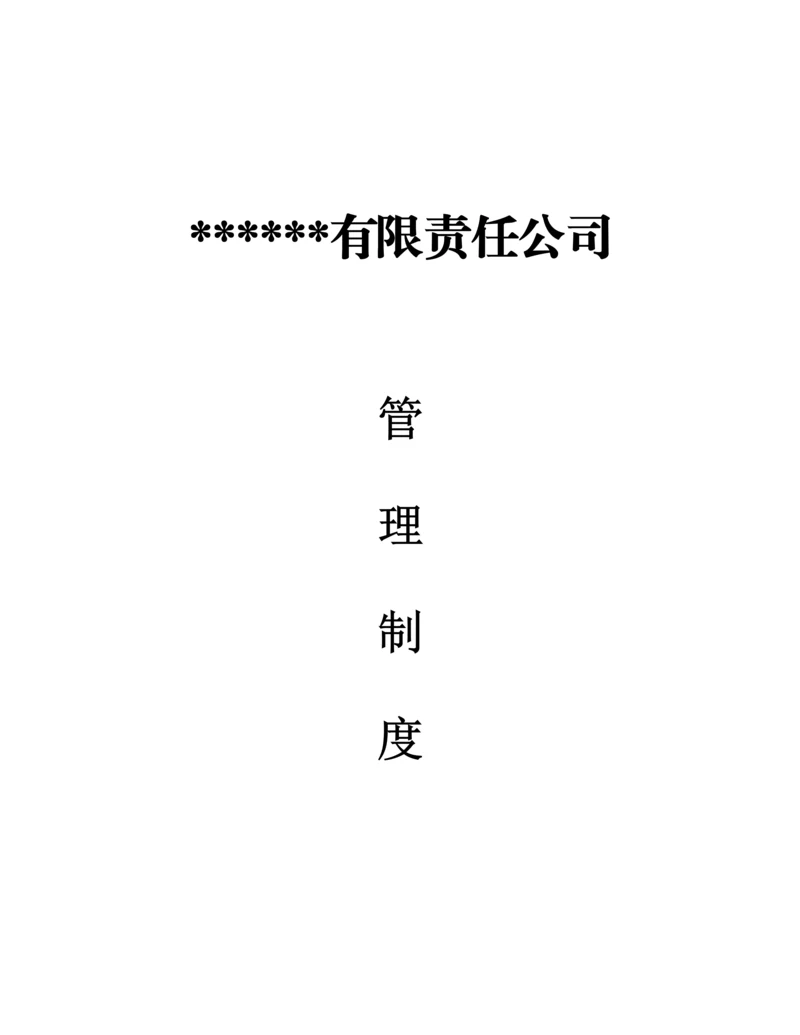 国企公司全新规章新版制度.docx