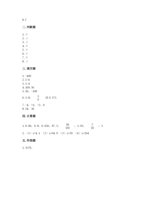 北师大版小学六年级下册数学期末综合素养测试卷附完整答案（有一套）.docx