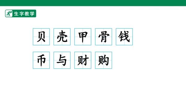 识字3 “贝”的故事 生字动画课件