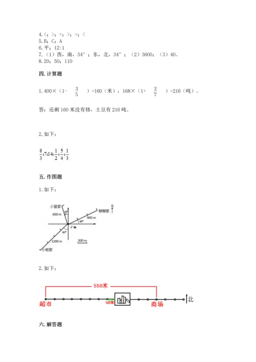 人教版六年级上册数学期末测试卷（必刷）word版.docx