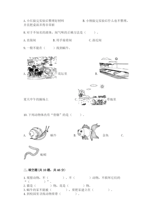 教科版一年级下册科学期末测试卷精品（基础题）.docx