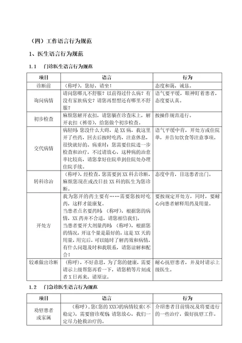 靖州县中医医院标准服务规范