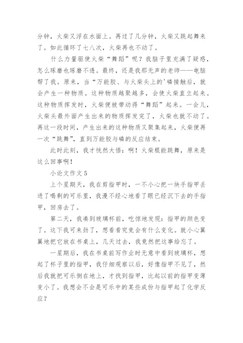 小论文作文精编.docx