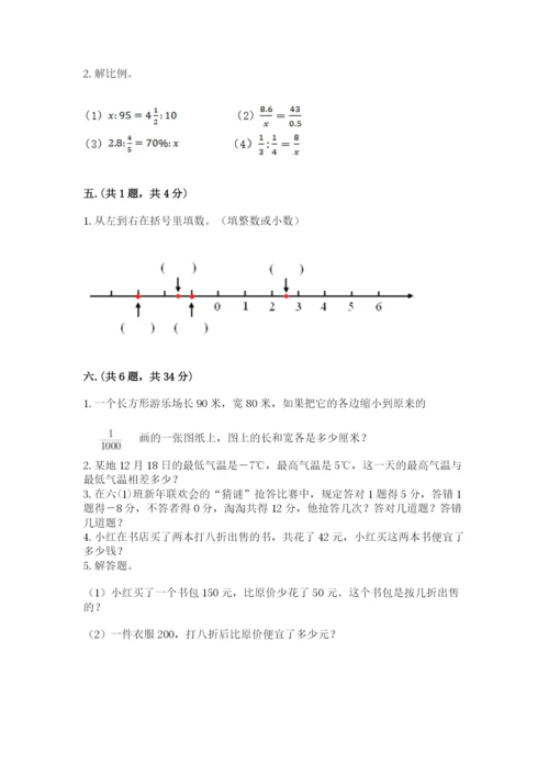 小学数学六年级下册竞赛试题附答案【典型题】.docx