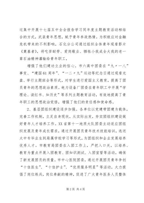 团委调研汇报材料.docx