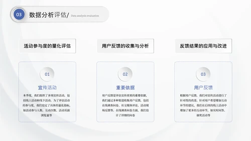蓝色商务季度总结通用PPT模板