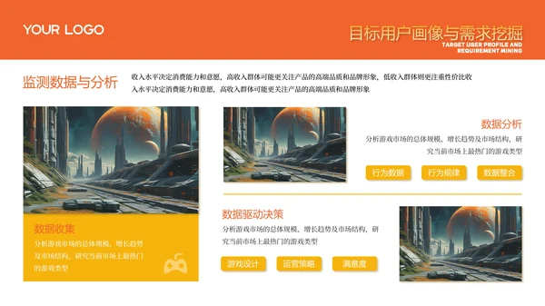 橙色游戏公司商务风年度工作计划PPT模板