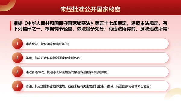 红色党政风全国保密宣传月培训课件PPT模板