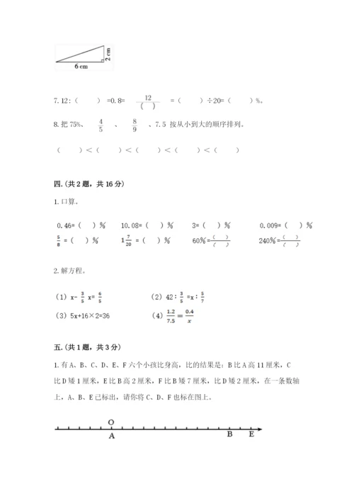 苏教版小升初数学模拟试卷及答案【典优】.docx