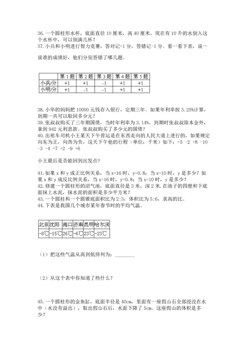 六年级小升初数学应用题50道（网校专用）word版.docx