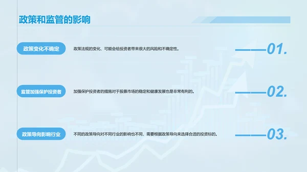 蓝色渐变商务股票投资金融专业毕业答辩PPT模板