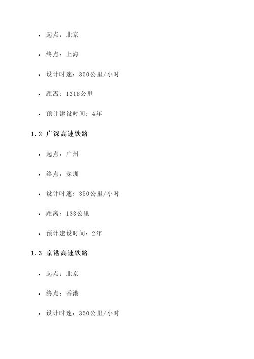 2015年铁路规划方案