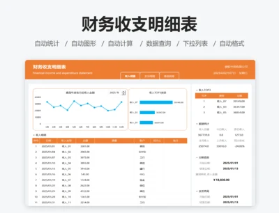 财务收支明细表