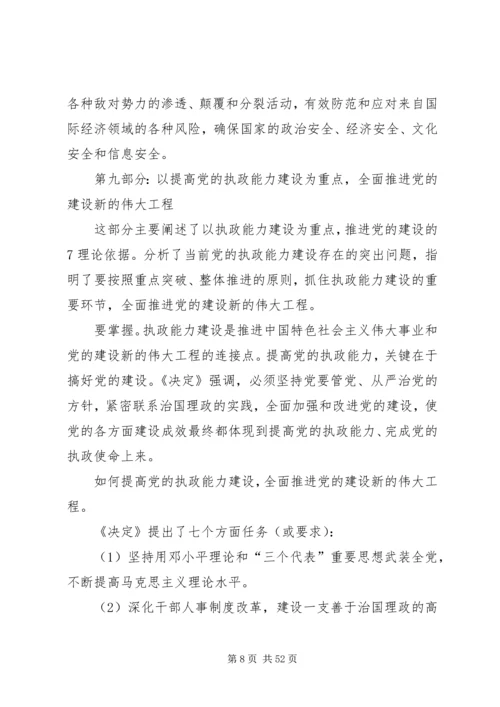 党的十六届四中全会《决定》学习要点.docx