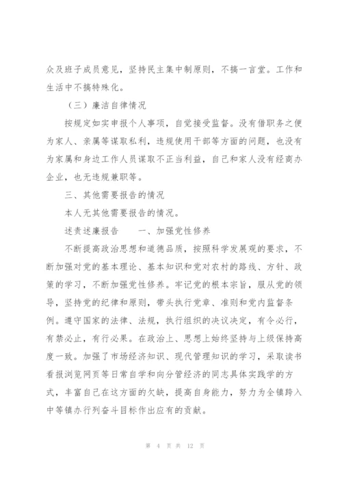 述责述廉报告三篇.docx