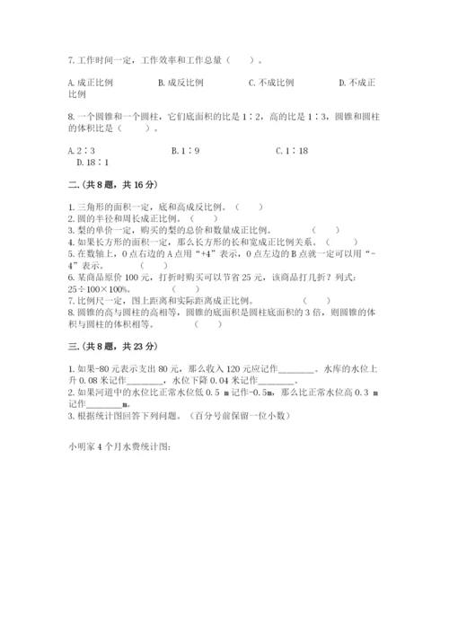 沪教版六年级数学下学期期末测试题精品【全国通用】.docx