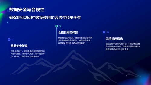蓝色科技风教育培训大数据PPT模板