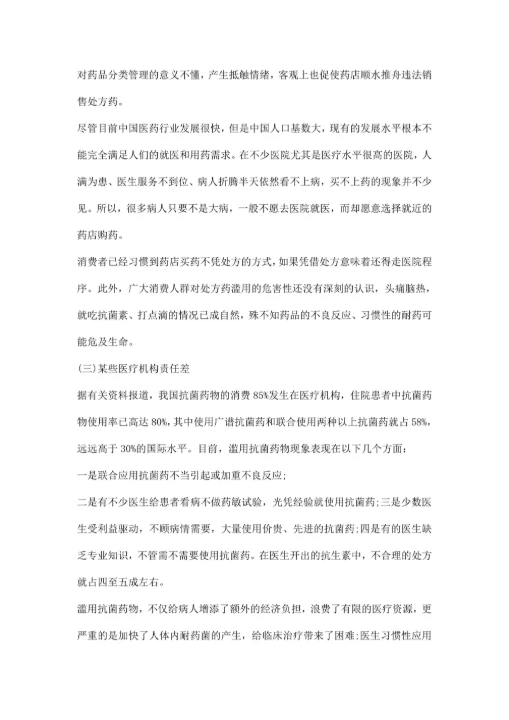 医药市场调研报告