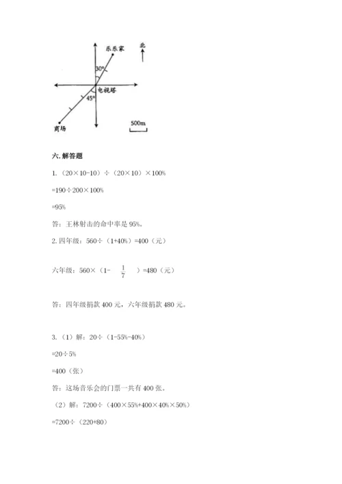 北师大版小学六年级下册数学期末综合素养测试卷（突破训练）.docx