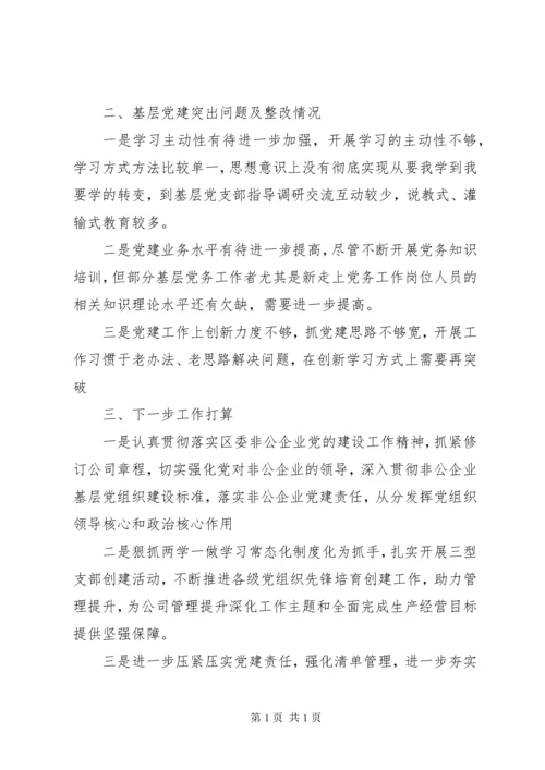 基层党建工作述职报告（含突出问题及整改情况）.docx