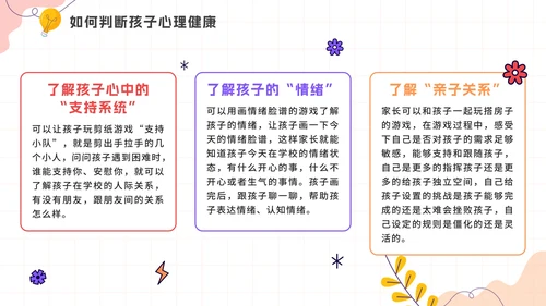 卡通手绘关爱儿童心理健康教育讲座PPT模板