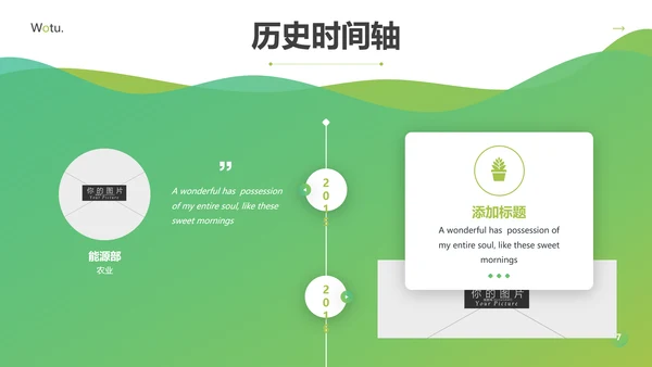 绿色自然环境保护园艺宣传动态PPT模板