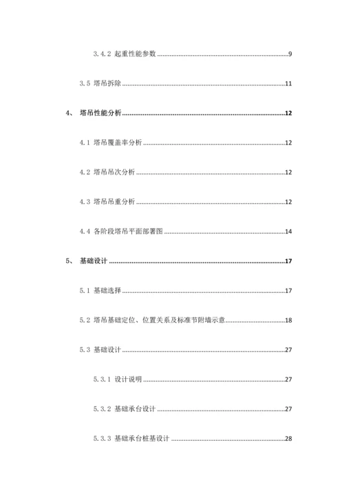 塔吊选型布置及基础综合标准施工专业方案.docx