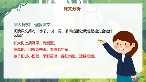 部编版二年级下册《祖先的摇篮》语文课件PPT模板