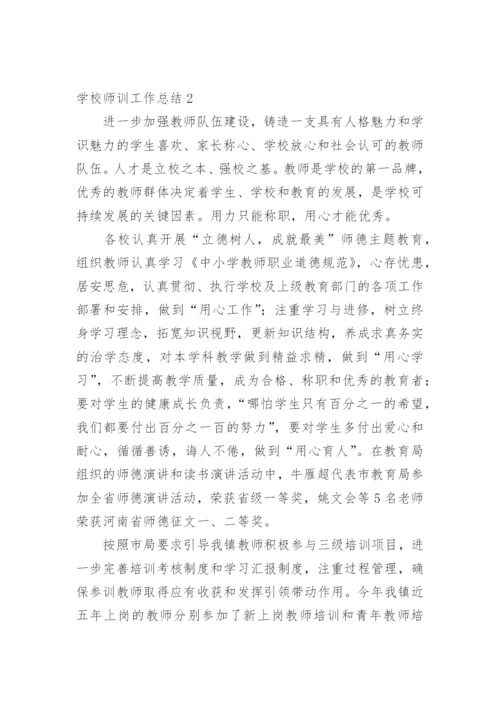 学校师训工作总结.docx