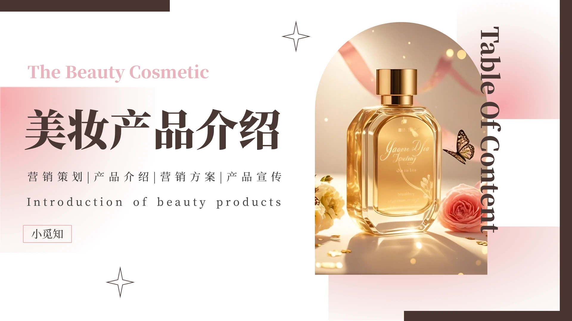 粉色商务风产品介绍美妆珠宝彩妆介绍PP产品介绍产品介绍