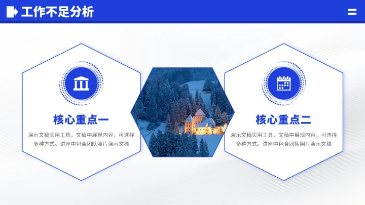 蓝色工作汇报述职年终总结PPT模板