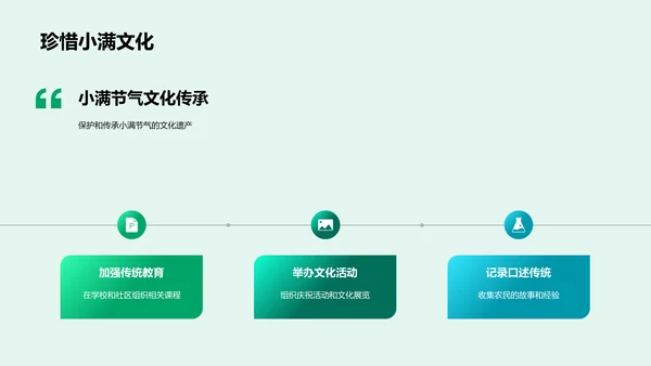 小满节气文化讲解PPT模板