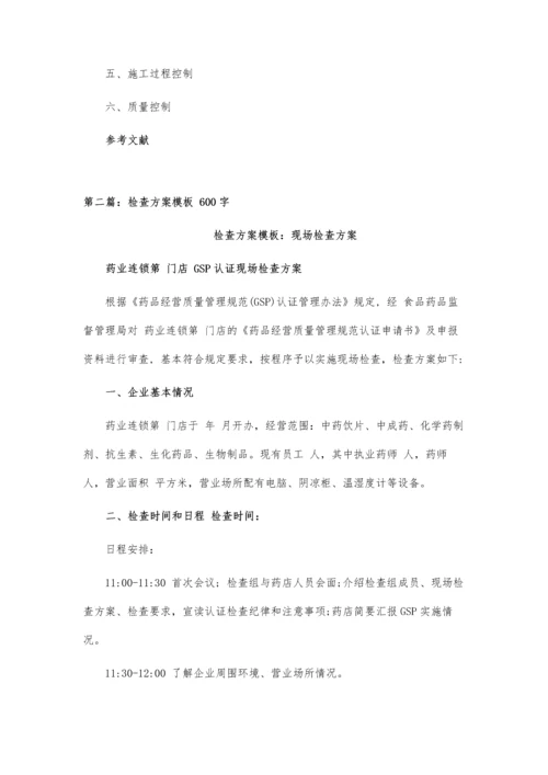 专项检查方案模板.docx