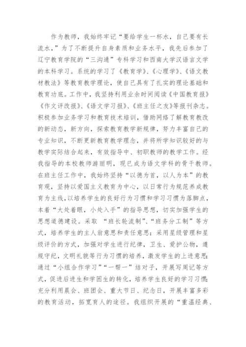 教师申报高级职称个人工作总结.docx