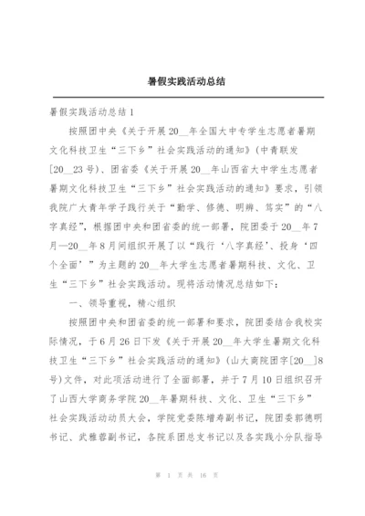 暑假实践活动总结.docx