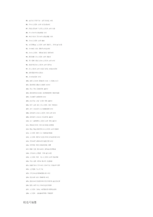 门人力资源本科论文题目.docx
