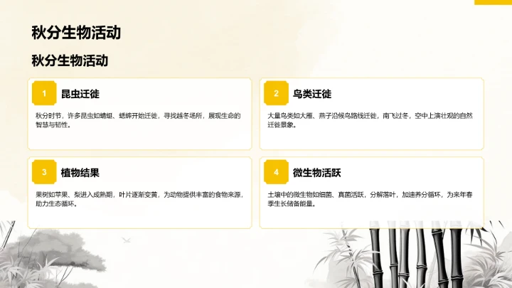 二十四节气秋分PPT模板